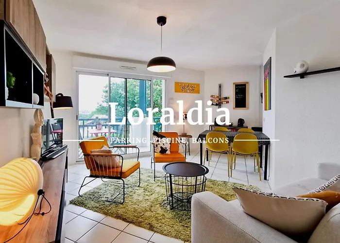 Loraldia - Appartement avec Piscine, Parking privé et Wifi